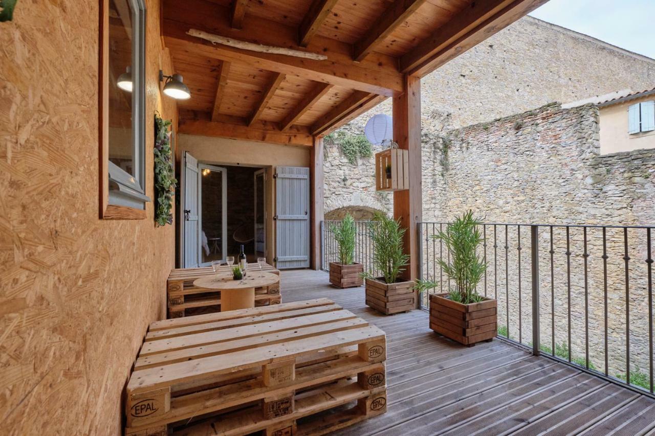 Melina - Appartement Dans Les Remparts De La Bastide Avec Parking Et Terrasse Carcassonne Bagian luar foto